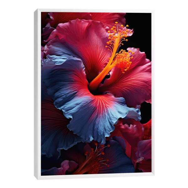 Quadro Decorativo Flor de Hibisco - Elegncia Natural para Sua Parede