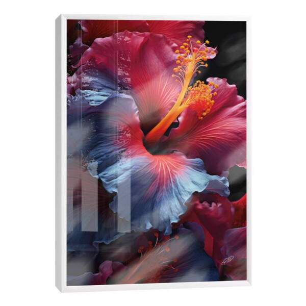 Quadro Decorativo Flor de Hibisco - Elegncia Natural para Sua Parede