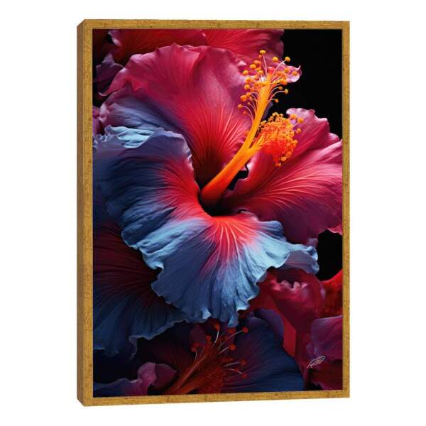 Quadro Decorativo Flor de Hibisco - Elegncia Natural para Sua Parede