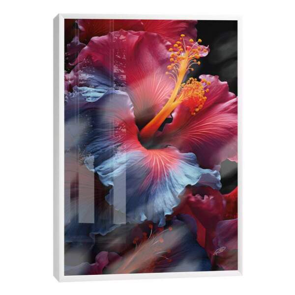 Quadro Decorativo Flor de Hibisco - Elegncia Natural para Sua Parede