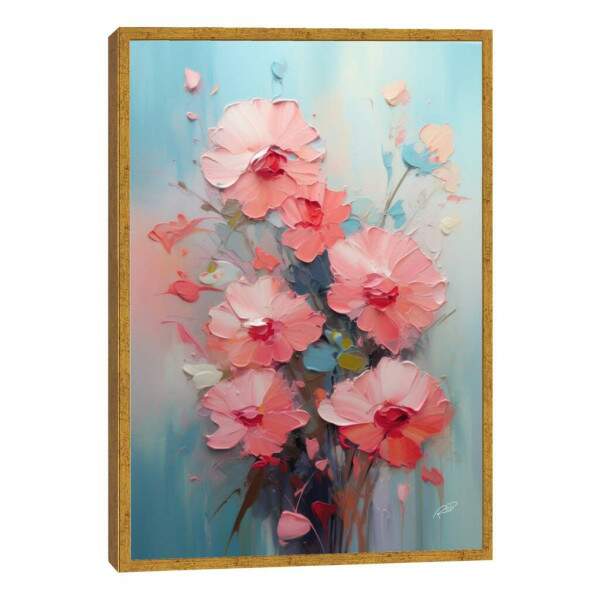 Quadro Decorativo Abstrato Primavera Doce 1 - Elegncia e Modernidade para Sua Decorao