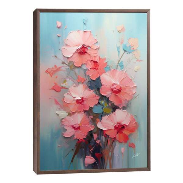 Quadro Decorativo Abstrato Primavera Doce 1 - Elegncia e Modernidade para Sua Decorao