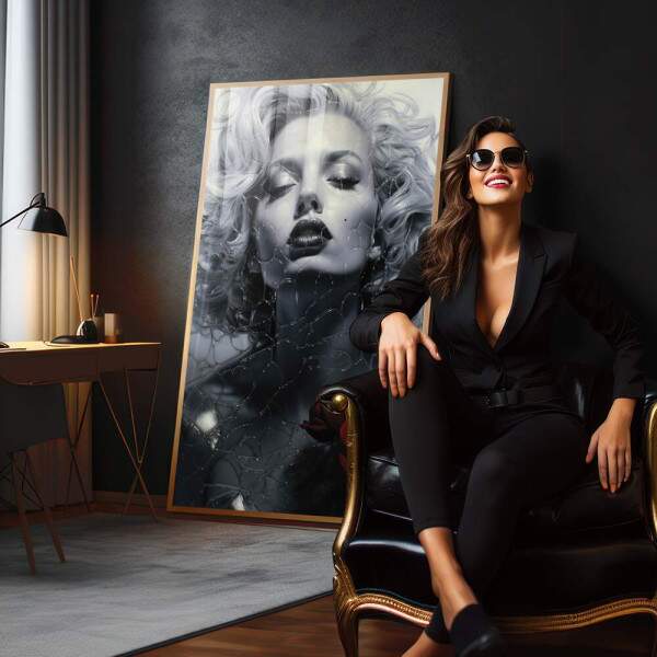 Quadro Decorativo Marilyn 07 - Elegncia e Estilo para Sua Parede