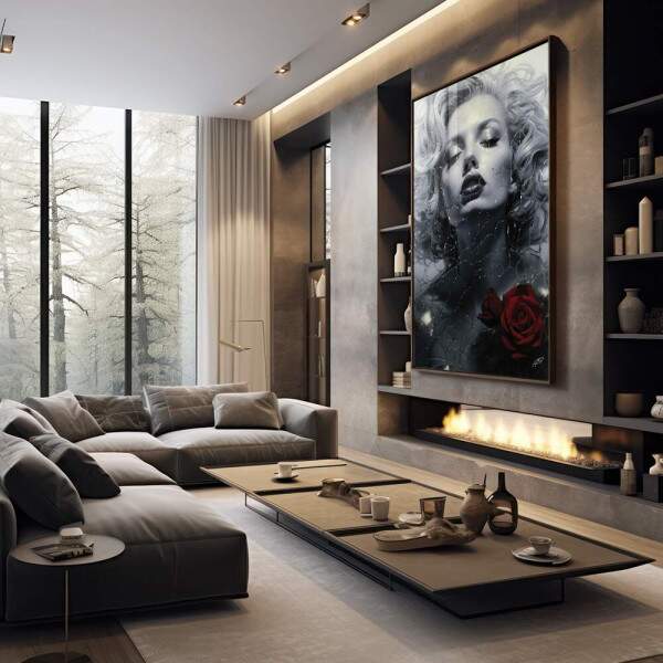 Quadro Decorativo Marilyn 07 - Elegncia e Estilo para Sua Parede