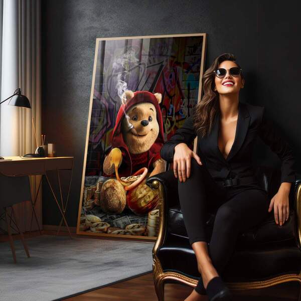 Quadro Decorativo Pooh - Arte Ldica para Transformar Seu Ambiente