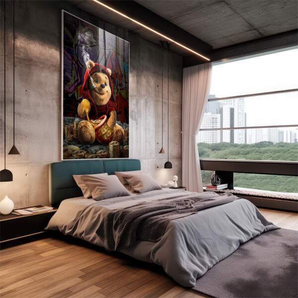 Quadro Decorativo Pooh - Arte Ldica para Transformar Seu Ambiente