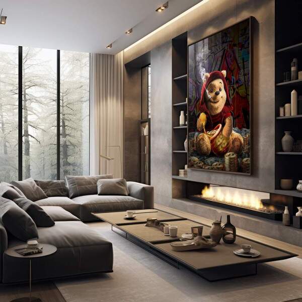 Quadro Decorativo Pooh - Arte Ldica para Transformar Seu Ambiente