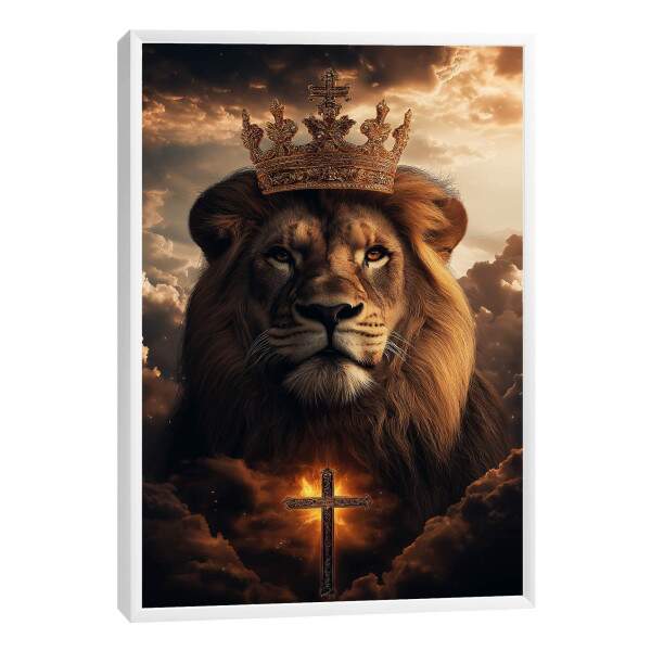 Quadro Decorativo Majestade do Leo - Beleza e Fora em sua Parede