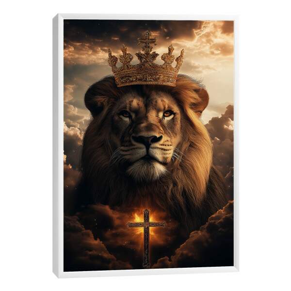 Quadro Decorativo Majestade do Leo - Beleza e Fora em sua Parede