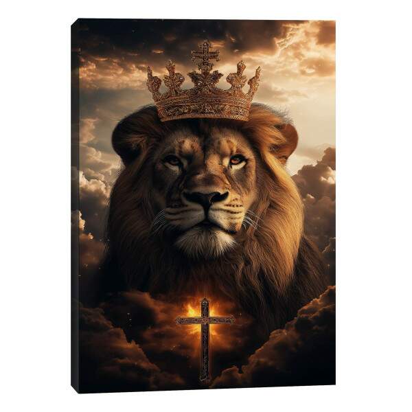 Quadro Decorativo Majestade do Leo - Beleza e Fora em sua Parede