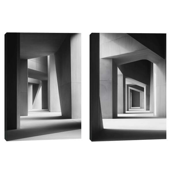 Quadro Decorativo Estruturas em Espiral com Design Contemporneo