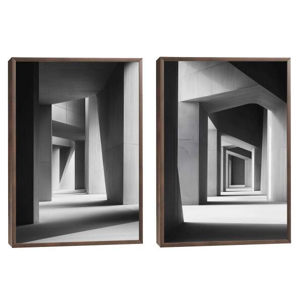 Quadro Decorativo Estruturas em Espiral com Design Contemporneo