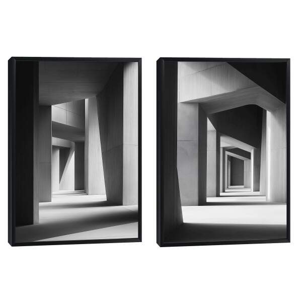 Quadro Decorativo Estruturas em Espiral com Design Contemporneo
