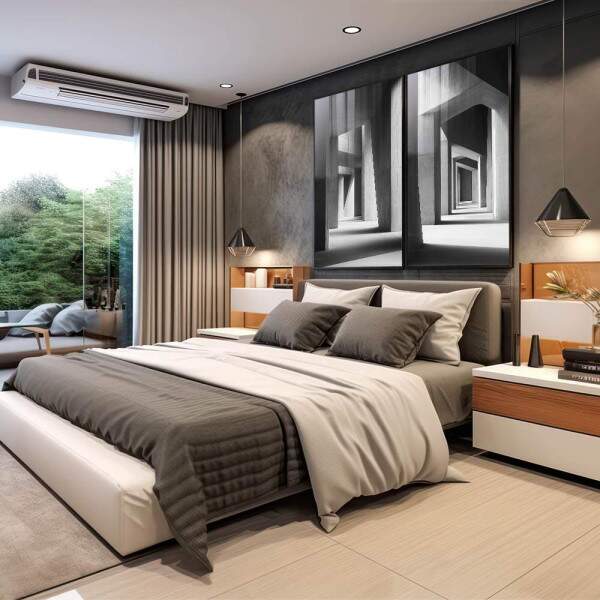 Quadro Decorativo Estruturas em Espiral com Design Contemporneo