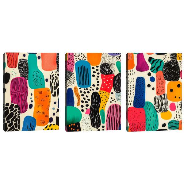 Quadro Decorativo A Beleza do Abstrato Desleixado