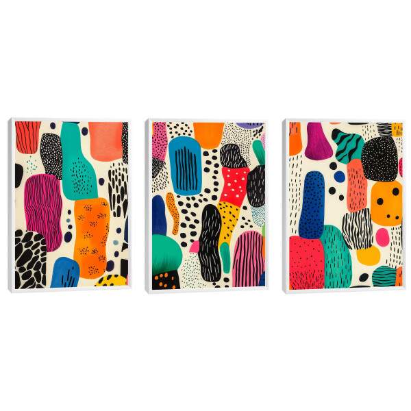 Quadro Decorativo A Beleza do Abstrato Desleixado