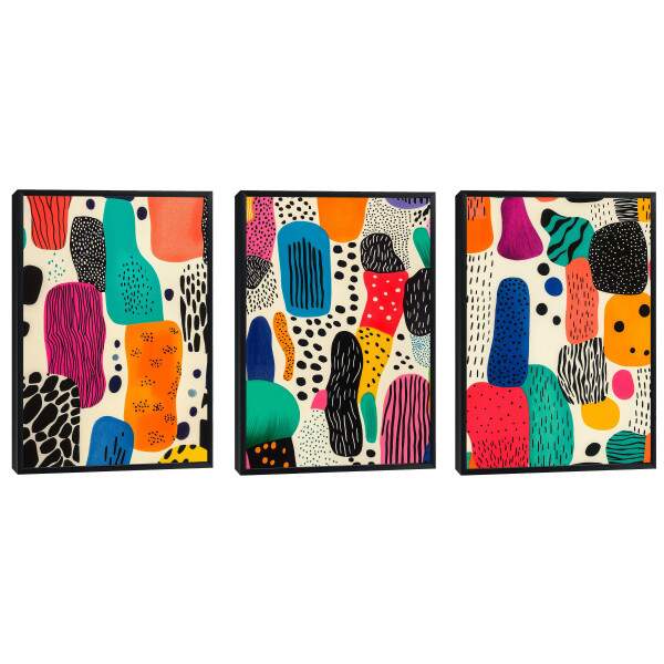 Quadro Decorativo A Beleza do Abstrato Desleixado