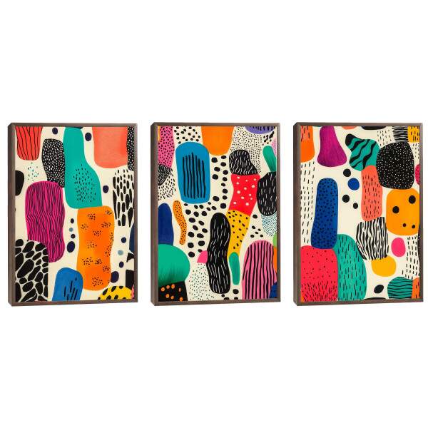 Quadro Decorativo A Beleza do Abstrato Desleixado