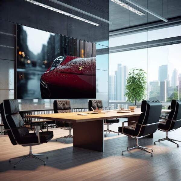 Elegncia Automotiva Quadro Decorativo do Carro Esportivo Vermelho