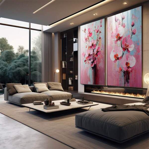 Quadro Decorativo Flores de Orqudeas - Elegncia e Serenidade em sua Parede