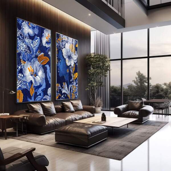 Quadro Decorativo Feminino Flores & Serenidade - Elegncia para Seu Ambiente