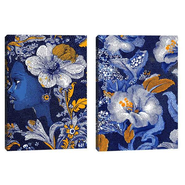Quadro Decorativo Feminino Flores & Serenidade - Elegncia para Seu Ambiente
