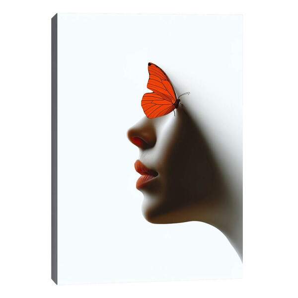 Transformao Artstica com Borboleta Laranja