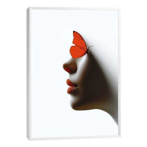Transformao Artstica com Borboleta Laranja