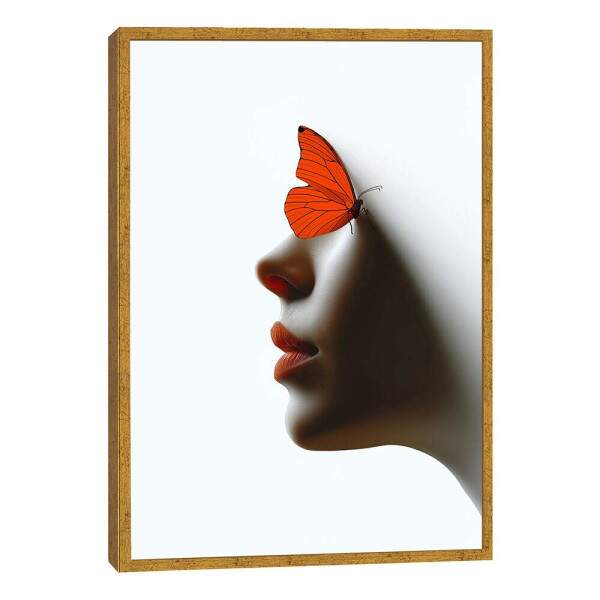 Transformao Artstica com Borboleta Laranja