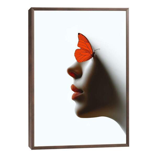 Transformao Artstica com Borboleta Laranja