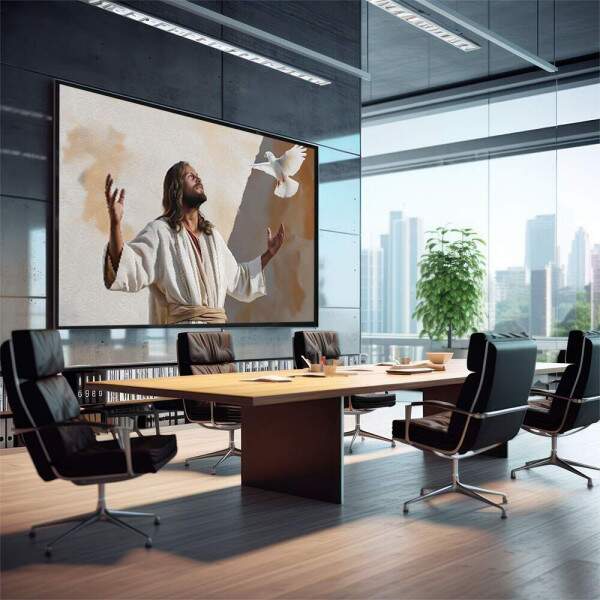 Quadro Espiritual de Serenidade e Acolhimento