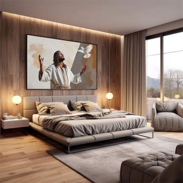 Quadro Espiritual de Serenidade e Acolhimento