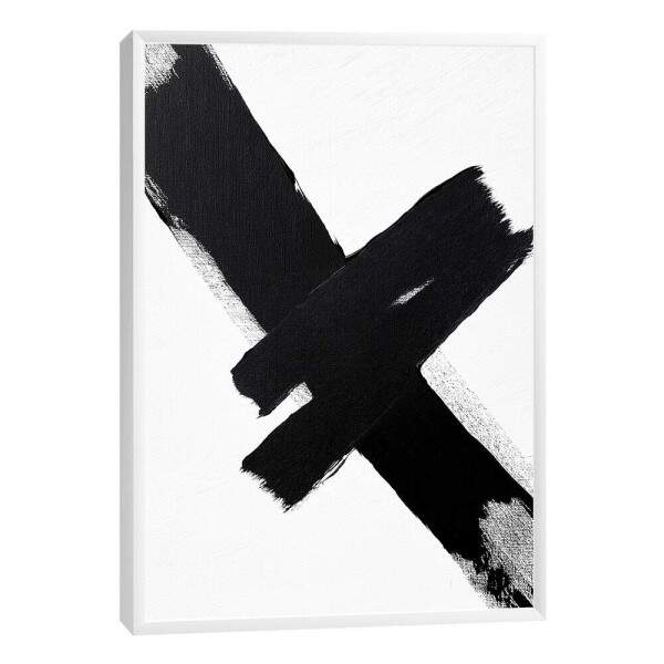 Abstrato de Ousadia em Preto e Branco