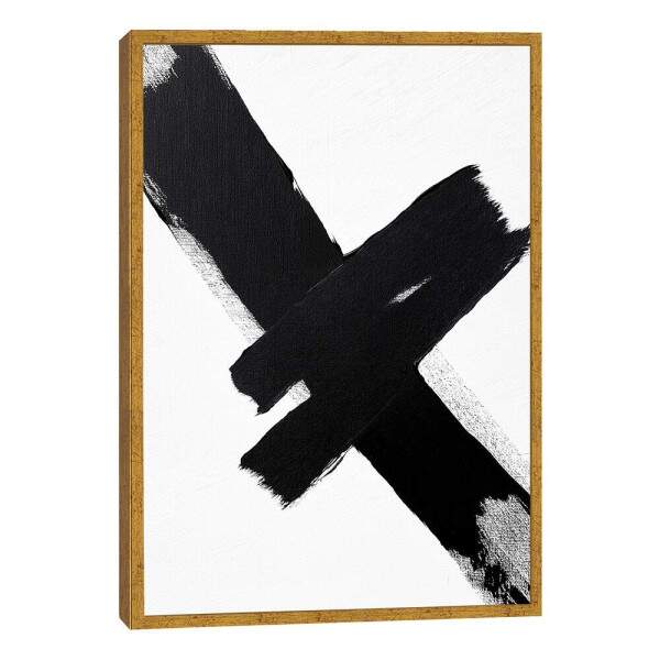 Abstrato de Ousadia em Preto e Branco