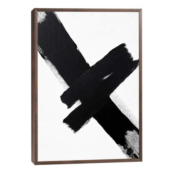 Abstrato de Ousadia em Preto e Branco