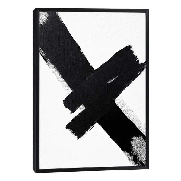 Abstrato de Ousadia em Preto e Branco