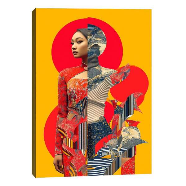 Dana de Cores: Quadro Abstrato Feminino