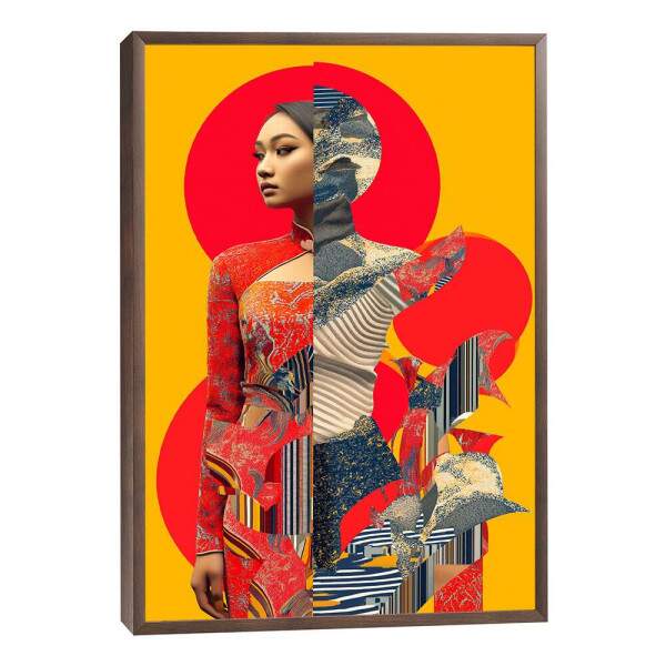 Dana de Cores: Quadro Abstrato Feminino