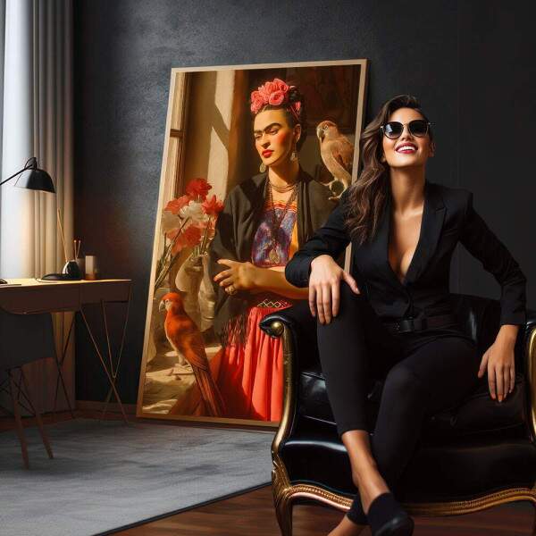 Quadro Decorativo - Frida Kahlo A Essncia da Emoo