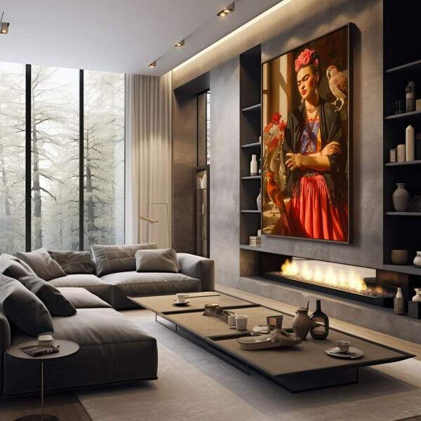 Quadro Decorativo - Frida Kahlo A Essncia da Emoo