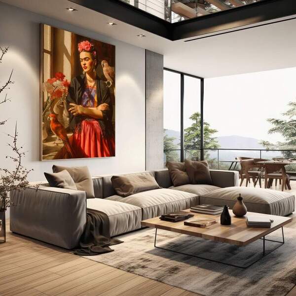 Quadro Decorativo - Frida Kahlo A Essncia da Emoo