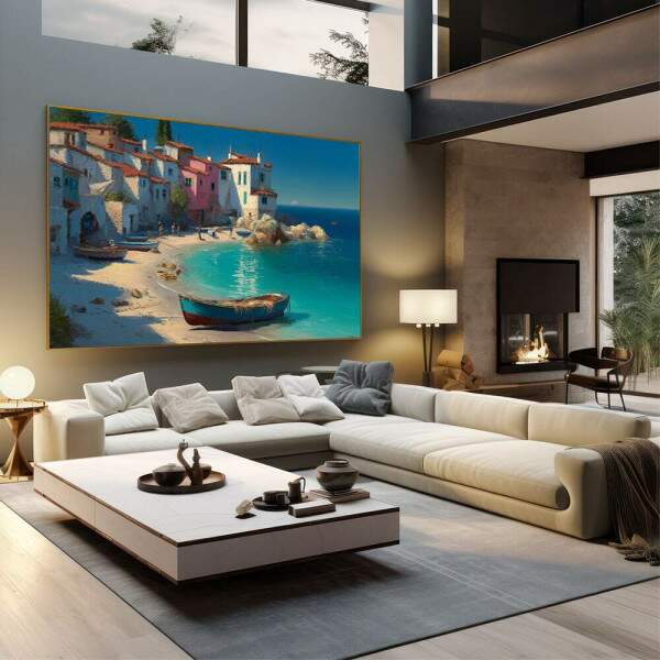 Quadro Decorativo Serenidade na Costa Mar