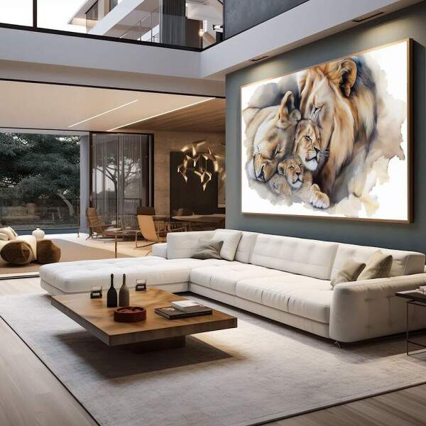 Quadro Decorativo Lees Amor e Proteo