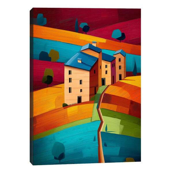 Quadro Decorativo Harmonia Rural Vibrante