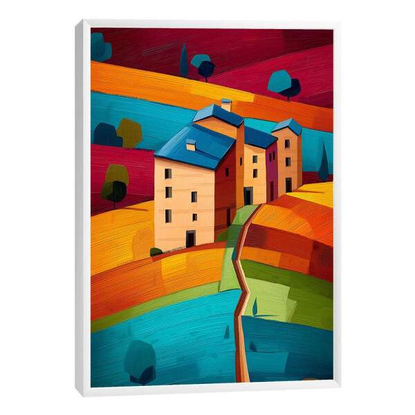 Quadro Decorativo Harmonia Rural Vibrante