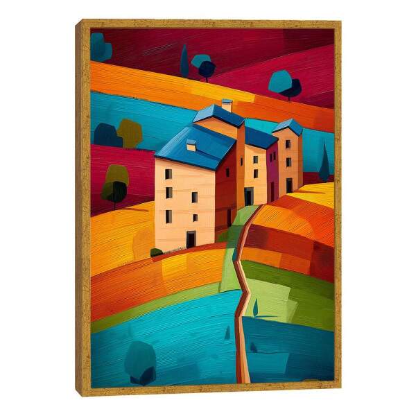 Quadro Decorativo Harmonia Rural Vibrante