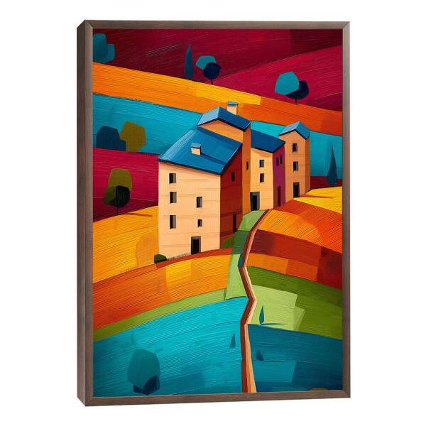Quadro Decorativo Harmonia Rural Vibrante