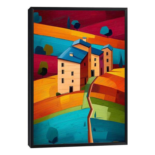 Quadro Decorativo Harmonia Rural Vibrante