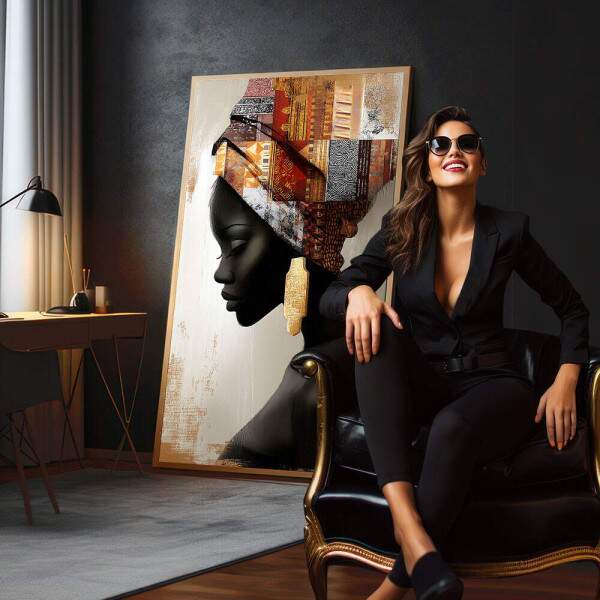 Quadro Decorativo Fora e Cultura Feminina
