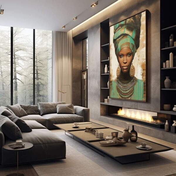 Quadro Decorativo Feminino Empoderado em Cores
